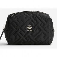 tommy hilfiger cosmetic bag black 99% recycled polyester, 1% polyurethane