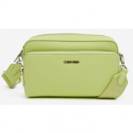 calvin klein must camera bag handbag green recycled polyester, polyurethane