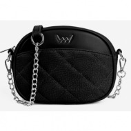 vuch calista cross body bag black artificial leather, textile