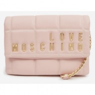 love moschino handbag pink outer part - polyurethane; inner part - polyester