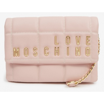love moschino handbag pink outer part - polyurethane; inner σε προσφορά