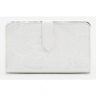 desigual alpha pia medium wallet white outer part - 100% polyurethane; lining - 100% polyester