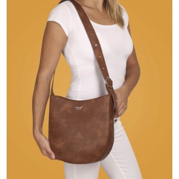 vuch minke handbag brown artificial leather, polyester