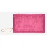 love moschino cross body bag pink outer part - cotton; outer part 1 - polyester; outer part 2 - poly
