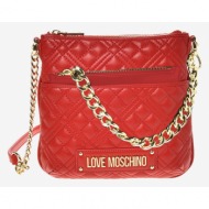 love moschino cross body bag red outer part - polyurethane; inner part - polyester