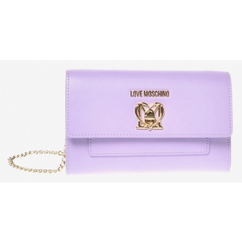 love moschino cross body bag violet outer part 