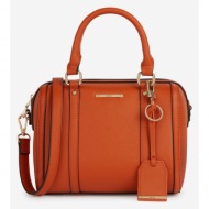 geox handbag orange main part - polyurethane; lining - polyester