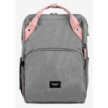 vuch pilar backpack grey polyester