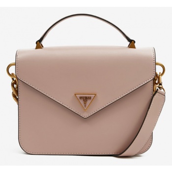 guess retour top handle flap handbag pink artificial leather σε προσφορά