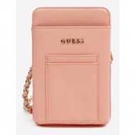 guess phone pouch phone case pink artificial leather