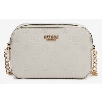 guess galeria bucket cross body bag white polyurethane σε προσφορά