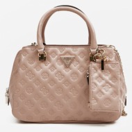 guess la femme girlfriend handbag pink artificial leather