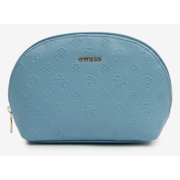 guess dome cosmetic bag blue ecological leather σε προσφορά