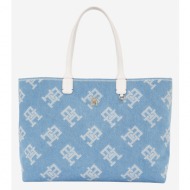 tommy hilfiger shopper bag blue 100% cotton