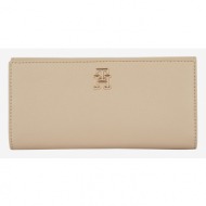 tommy hilfiger wallet beige recycled polyester, polyurethane