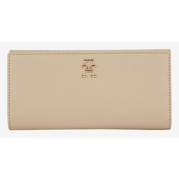 tommy hilfiger wallet beige recycled polyester, polyurethane σε προσφορά