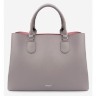 vuch handbag grey artificial leather