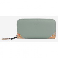 vuch sancy wallet green recycled oxford