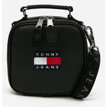 tommy jeans heritage handbag black polyurethane σε προσφορά