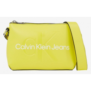 calvin klein jeans handbag yellow 100% polyurethane σε προσφορά