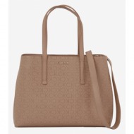 calvin klein handbag brown 51% recycled polyester, 49% polyurethane