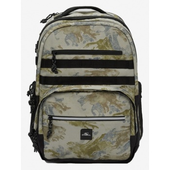 o`neill president backpack beige recycled polyester σε προσφορά