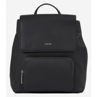 calvin klein must campus backpack black recycled polyester, polyurethane