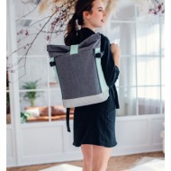 vuch marsan backpack grey 50 % polyester, 50 % polyurethane