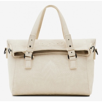desigual aquiles loverty 2.0 handbag white outer part  σε προσφορά