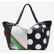 desigual tango libia handbag black outer part - polyurethane; lining - polyester