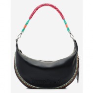 desigual raven kuwait handbag black outer part - polyurethane; lining - polyester