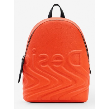 desigual psico logo mombasa mini backpack orange outer part σε προσφορά