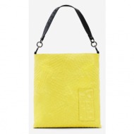 desigual magna butan handbag yellow 100% polyurethane