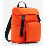 desigual nayarit backpack orange 100% polyester