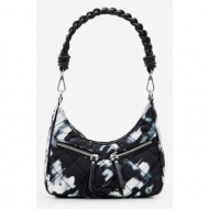 desigual yenes medley multipocket handbag black recycled polyester