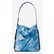 desigual forever blue estrasburgo handbag blue recycled polyester