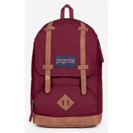 jansport cortlandt backpack red 100% polyester