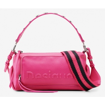 desigual half logo urus handbag pink polyurethane σε προσφορά