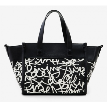desigual lettering guimar mini handbag black 100% polyester σε προσφορά