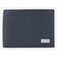 boss wallet blue 100% leather