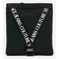 versace jeans couture cross body bag black outer part - polyamide; inner part - polyester