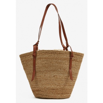 orsay shopper bag brown 80% jute, 20% polyurethane σε προσφορά