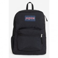 jansport cross town backpack black 100% polyester