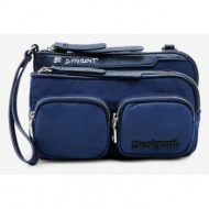 desigual pocketmas linda handbag blue 100% polyester