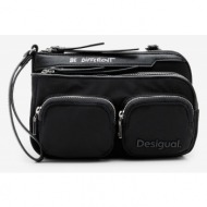 desigual pocketmas linda handbag black 100% polyester