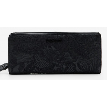 desigual alpha maya maxi wallet black 100% polyurethane σε προσφορά