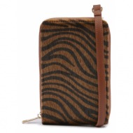 orsay handbag brown synthetics, artificial leather