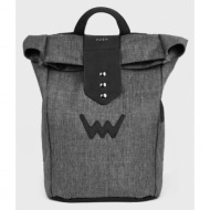 vuch mellora backpack grey outer part - 80% polyester, 20% polyurethane; inner part - 100% polyester
