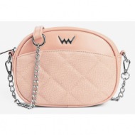 vuch damina cross body bag pink artificial leather, textile