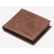 ombre clothing wallet brown genuine leather